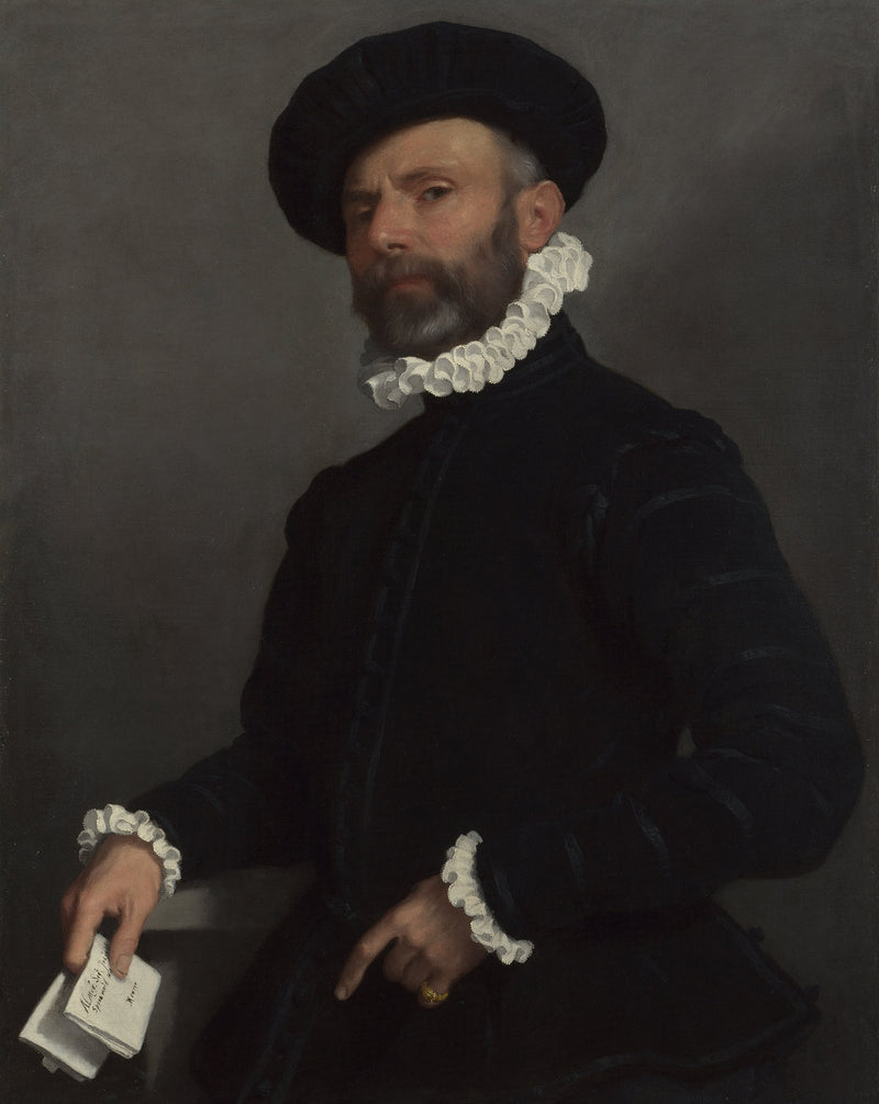 Homme tenant une lettre - Giovanni Battista Moroni