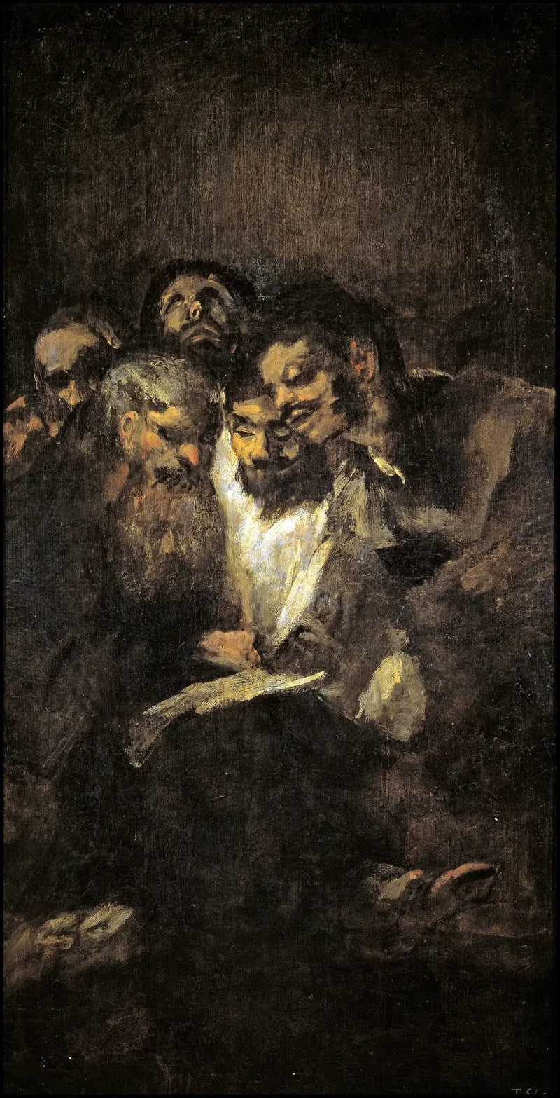 Hommes lisant - Francisco de Goya