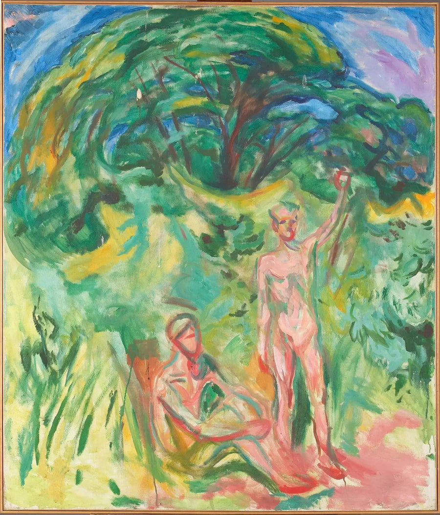 Hommes nus dans les bois - Edvard Munch