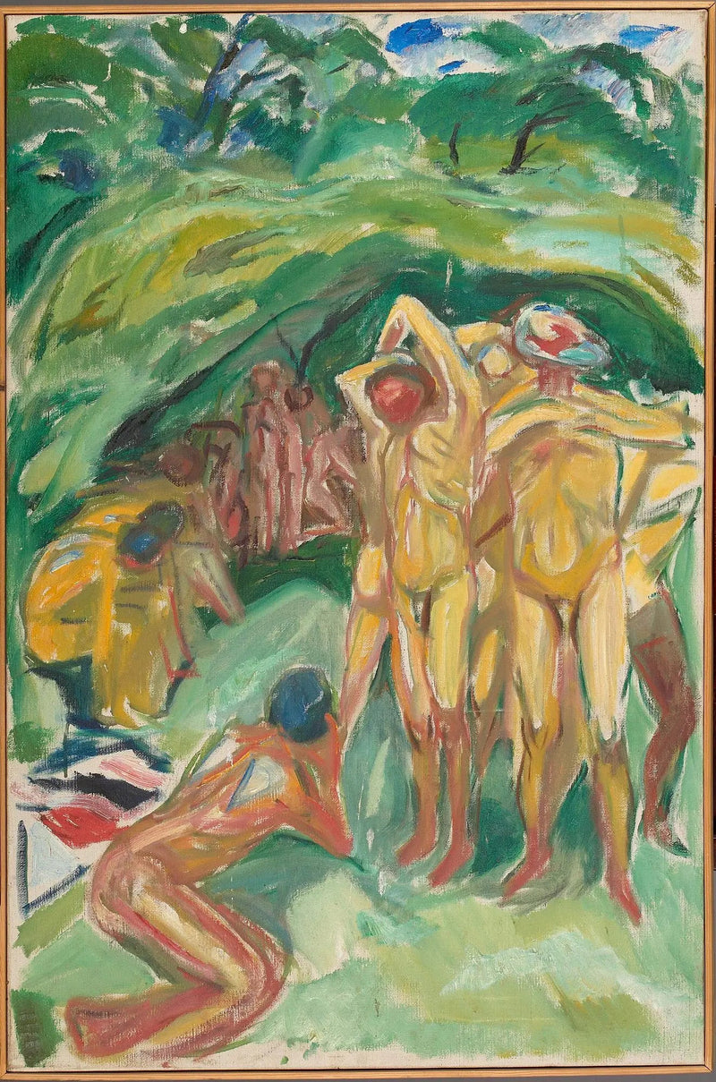 Hommes nus dans les bois - Edvard Munch