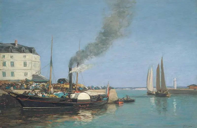 Honfleur, la jetée - Eugène Boudin