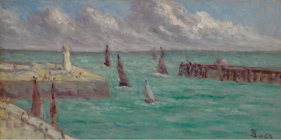 Honfleur, le phare et la jetée - Maximilien Luce
