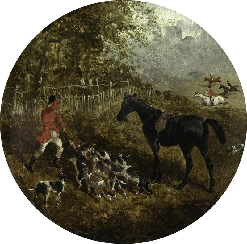 Huit scènes circulaires de chasse au renard : la mise à mort - John Frederick Herring, Sr.