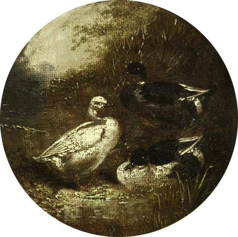 Huit scènes de ferme circulaires : Canards - John Frederick Herring, Sr.