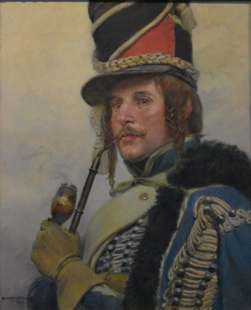 Hussard fumant la pipe - Édouard Detaille