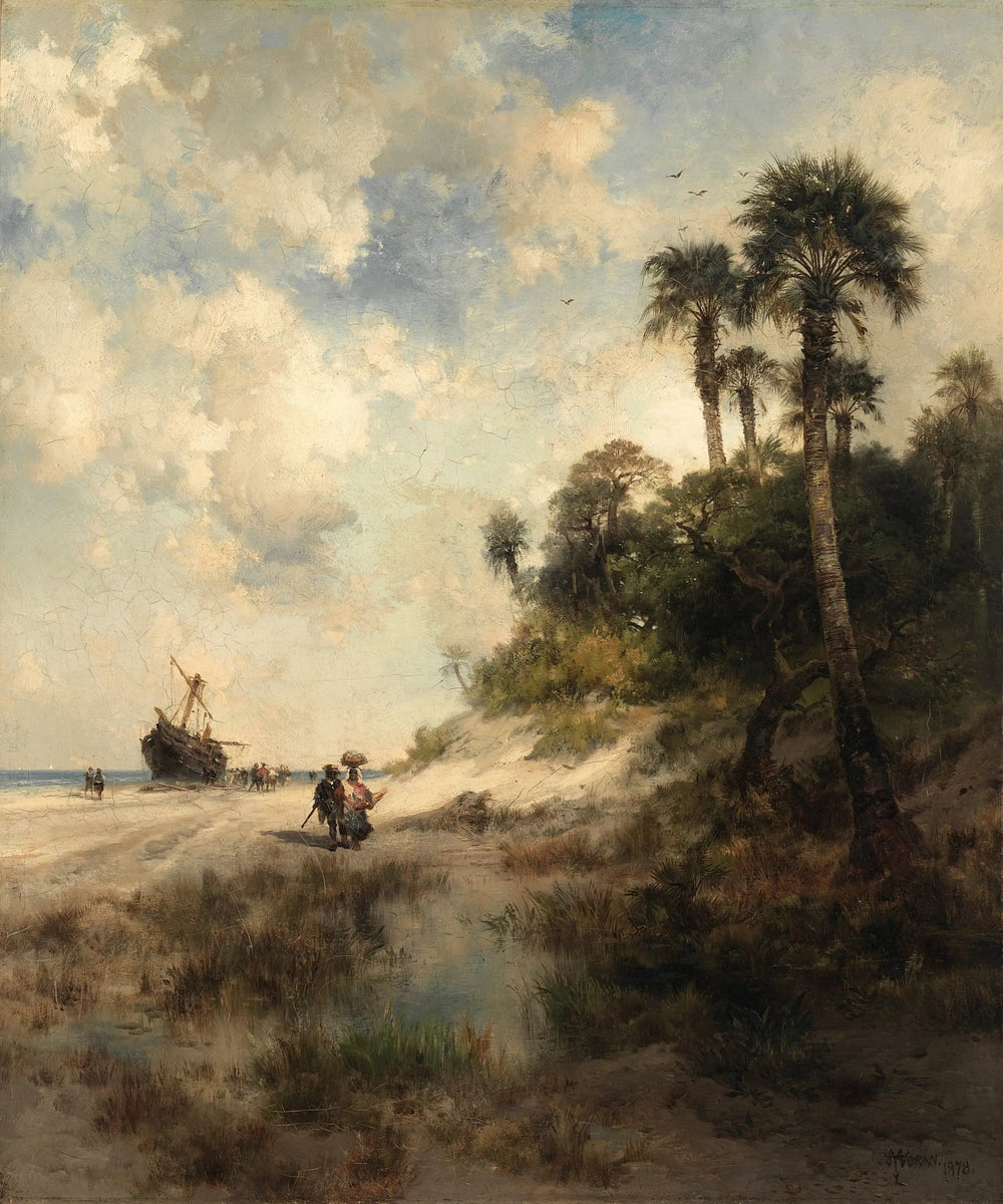 Île de Fort George Floride - Thomas Moran - Alpha Reproduction