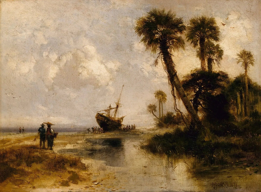 Île de Fort George, Floride - Thomas Moran