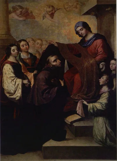 Imposición de la casulla a San Ildefonso - Francisco de Zurbarán