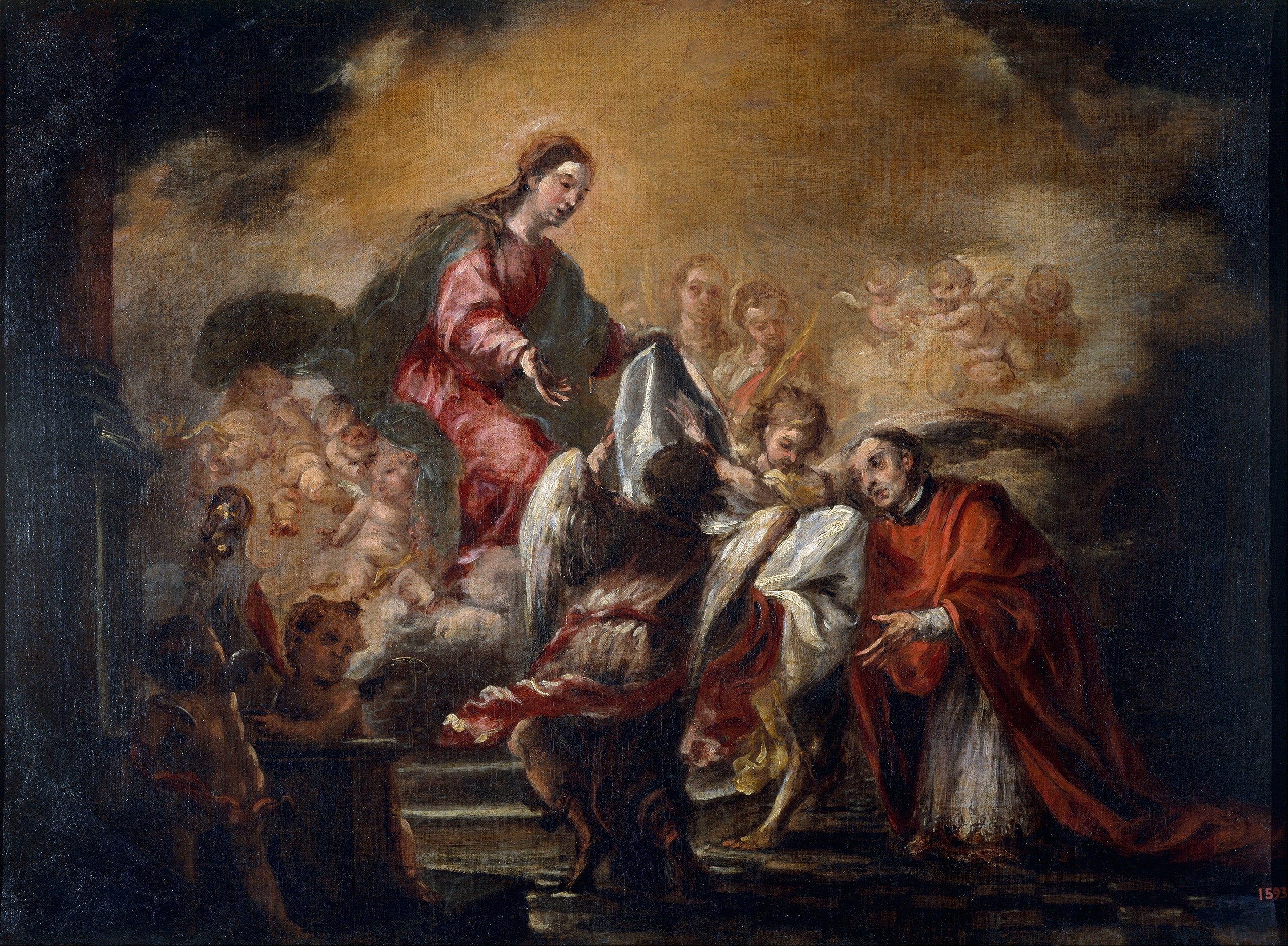 Imposition de la chasuble sur saint Ildéphonse - Juan de Valdés Leal - Alpha Reproduction