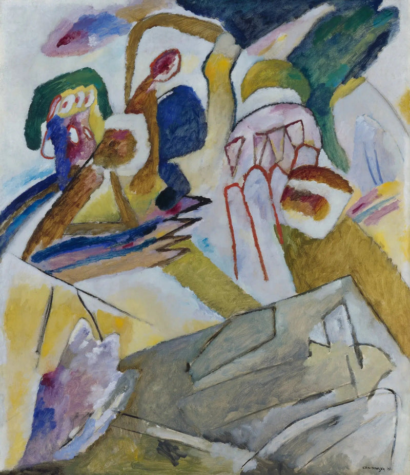Improvisation 18 (avec pierre tombale) - Vassily Kandinsky
