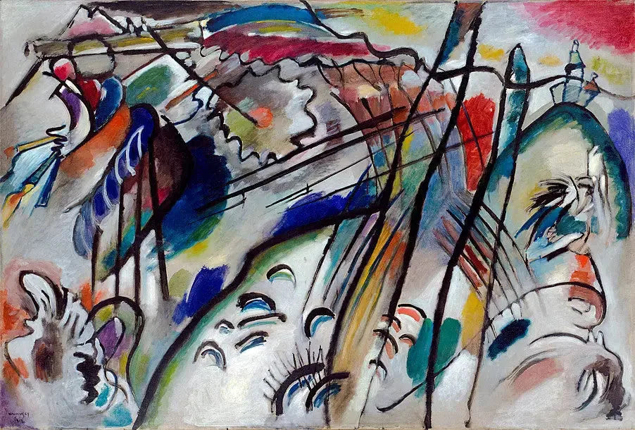 Improvisation 28 (deuxième version) - Vassily Kandinsky image 1 tableau peint à l’huile sur toile