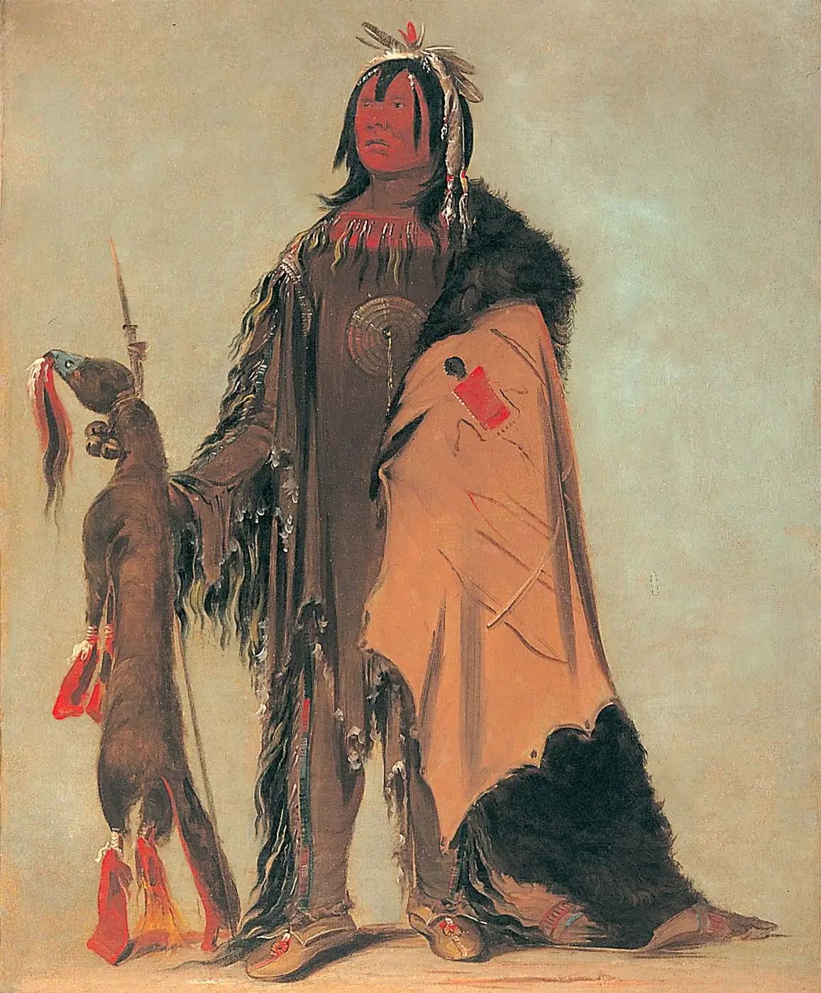 In-ne-ó-cose l’enfant de Buffalo un guerrier - George Catlin - Alpha Reproduction