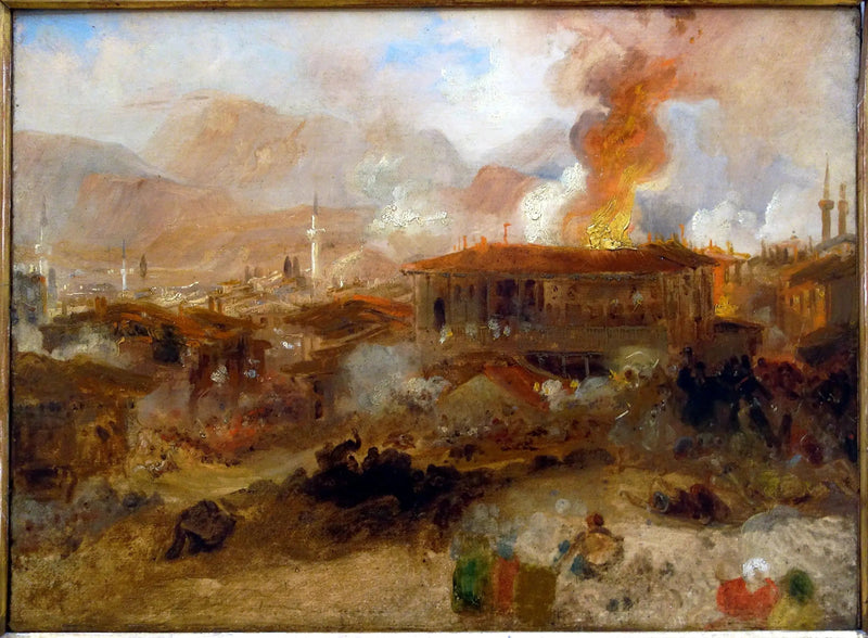 Incendie à Constantinople - J. M. W. Turner