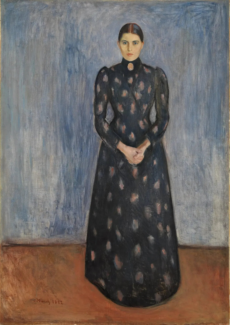 Inger en noir et violet - Edvard Munch