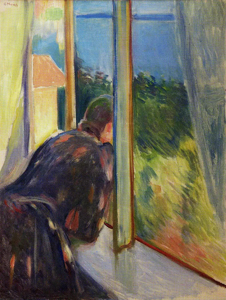 Inger près de la fenêtre - Edvard Munch