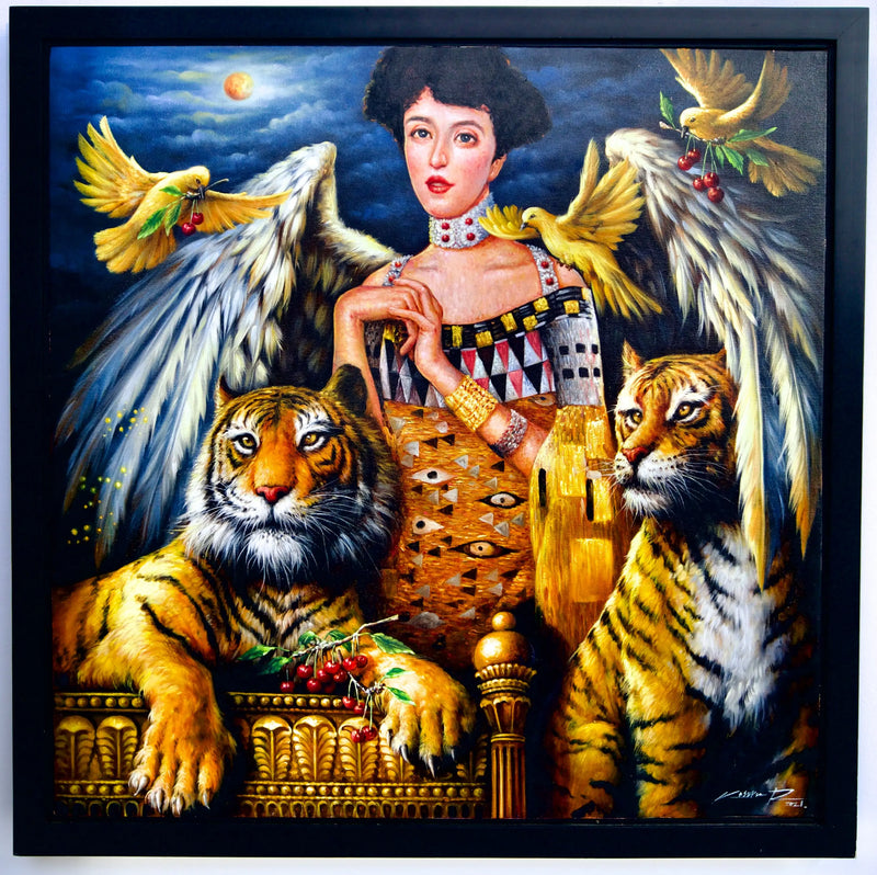 Inspiration d'Adele Bloch-Bauer | 80 x 80 cm