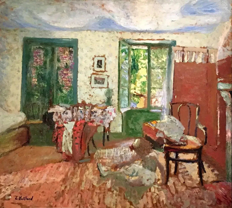 Intérieur. Annette au pied d'un fauteuil - Édouard Vuillard