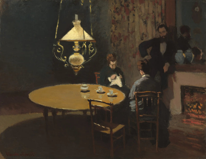 Intérieur, Après dîner - Claude Monet