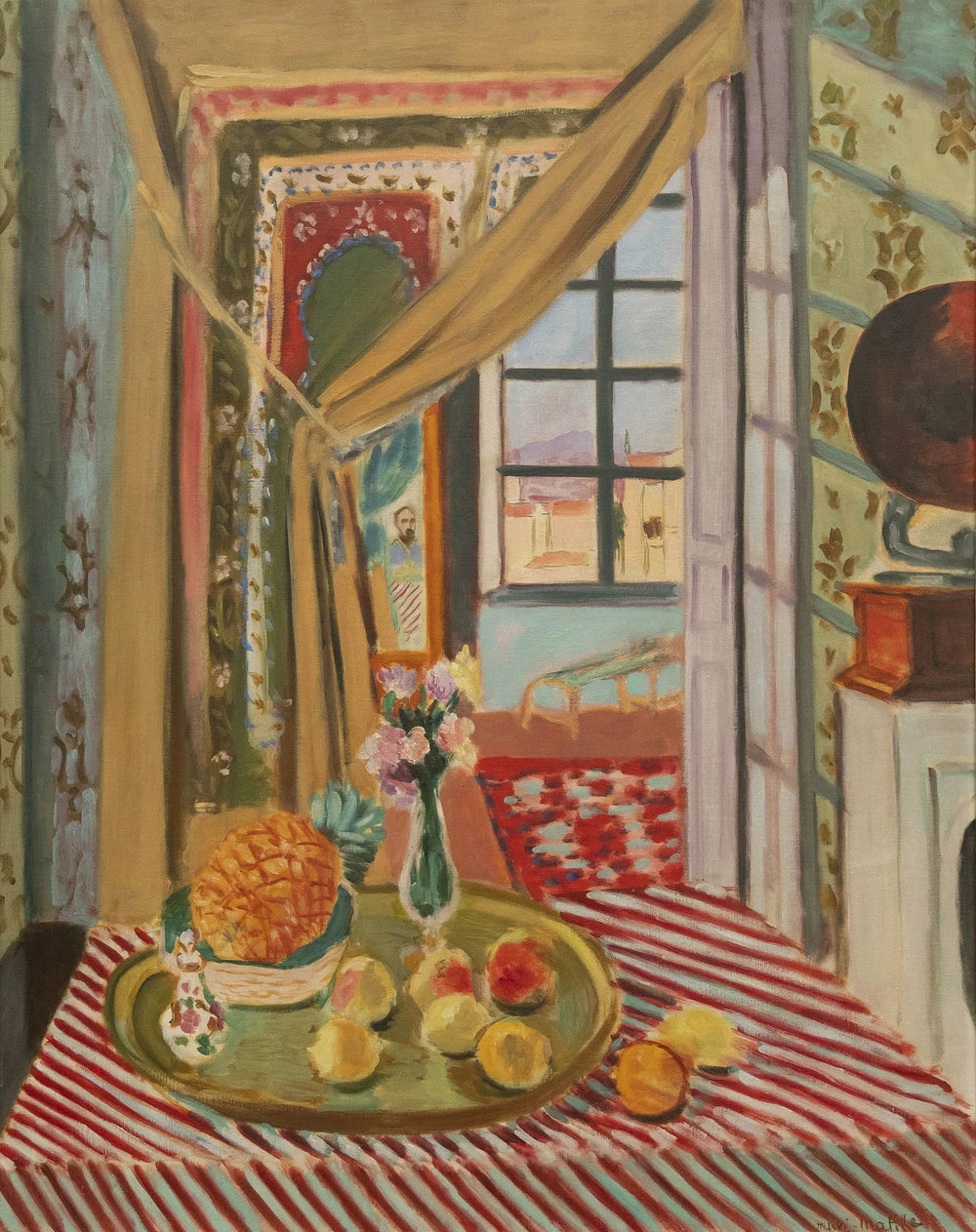Intérieur au phonographe - Henri Matisse image 1 reproduction d’œuvre d’art à l’huile