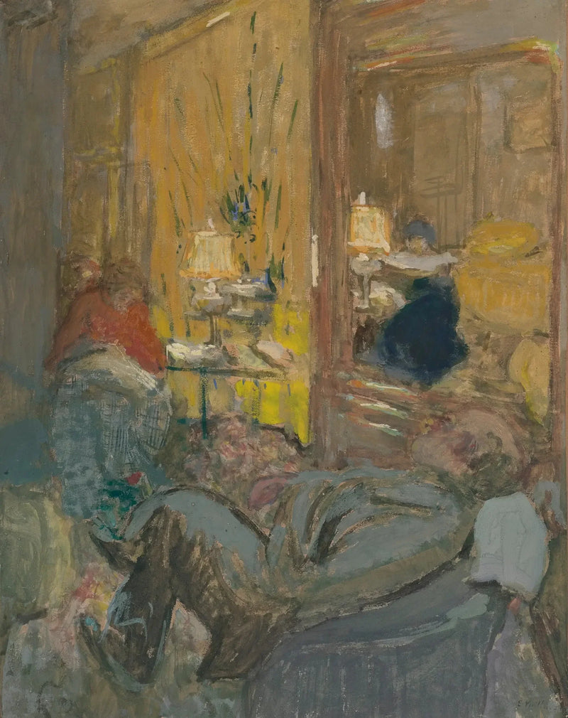 Intérieur aux trois personnages - Édouard Vuillard