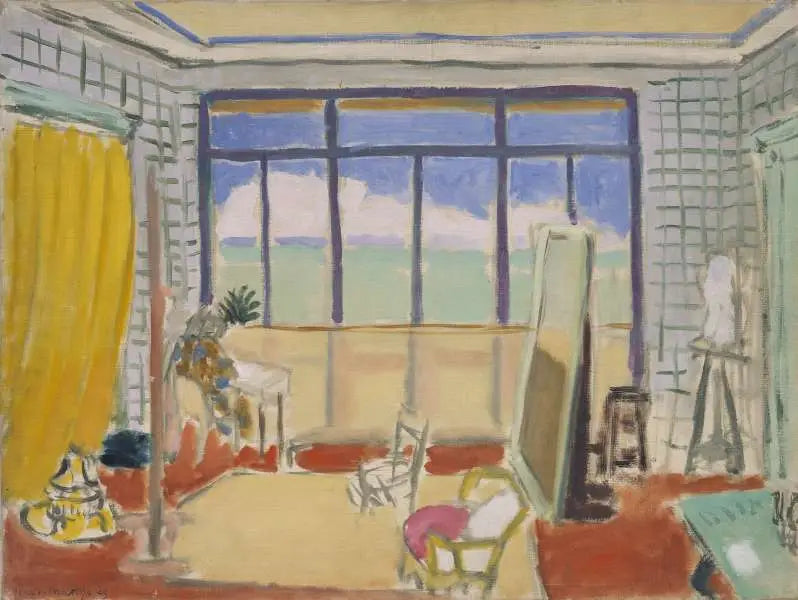 Intérieur d'atelier à Nice - Henri Matisse image 1 reproduction artisanale de tableau