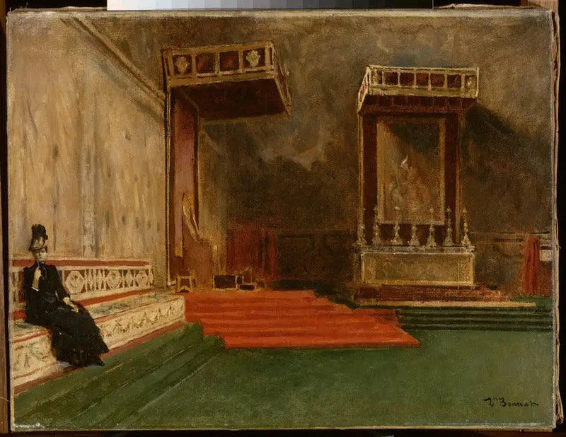 Intérieur de la chapelle Sixtine - Léon Bonnat