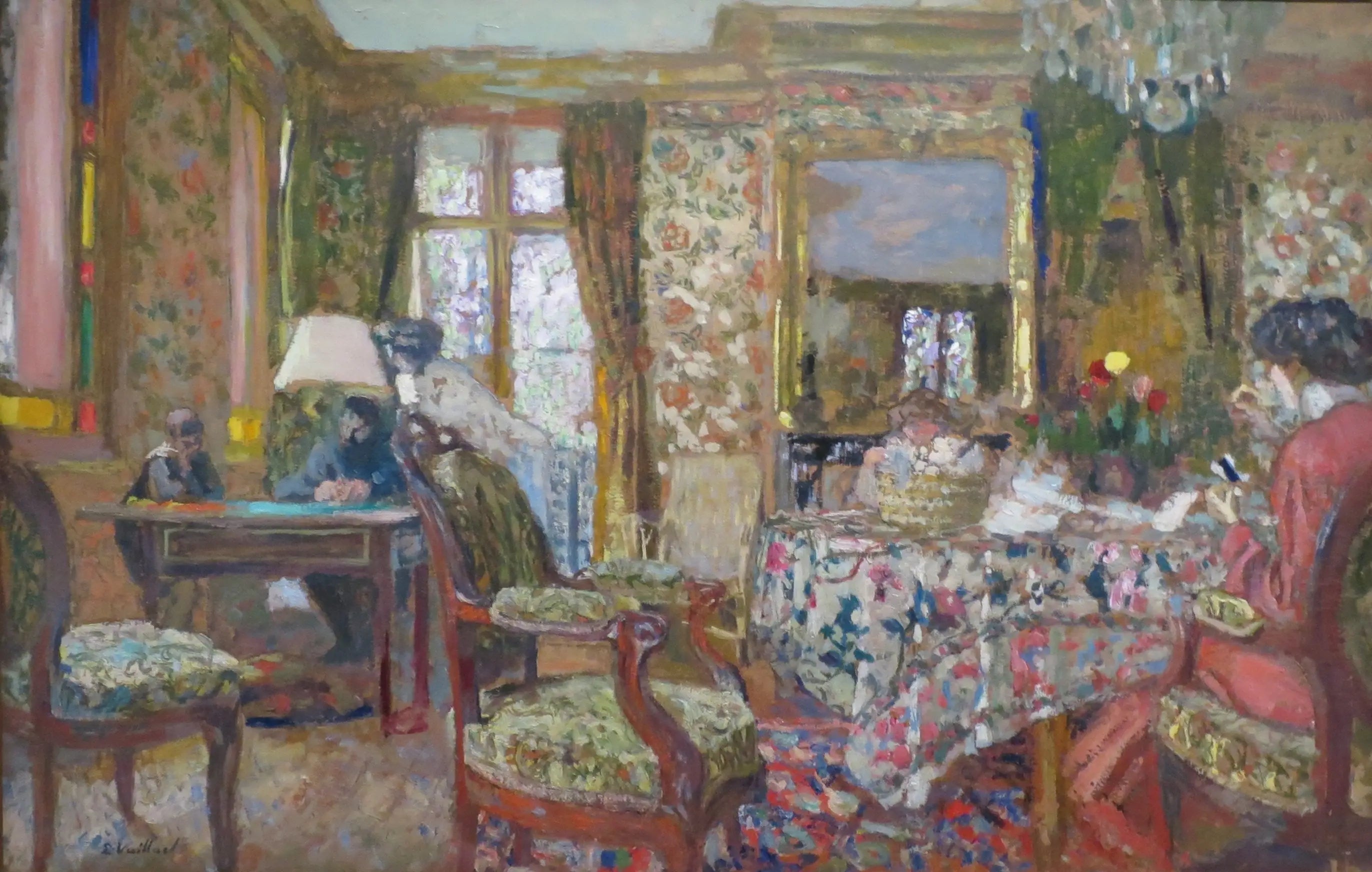 Intérieur - Édouard Vuillard image 1 copie peinte à la main à l’huile