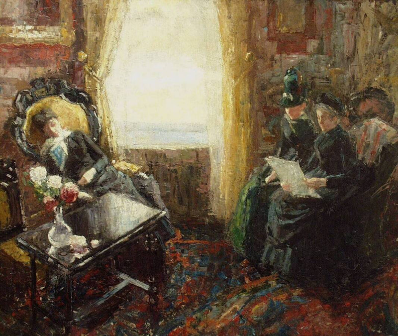 Interieur met drie vrouwen - Jan Toorop