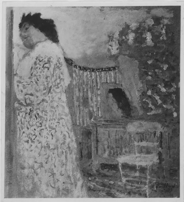 Interieur mit Frau - Édouard Vuillard
