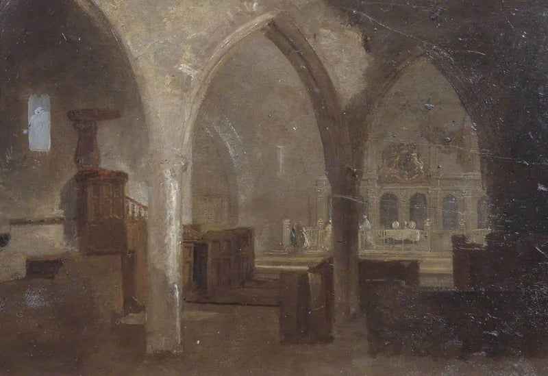 Interior of a Gothic Church - J. M. W. Turner
