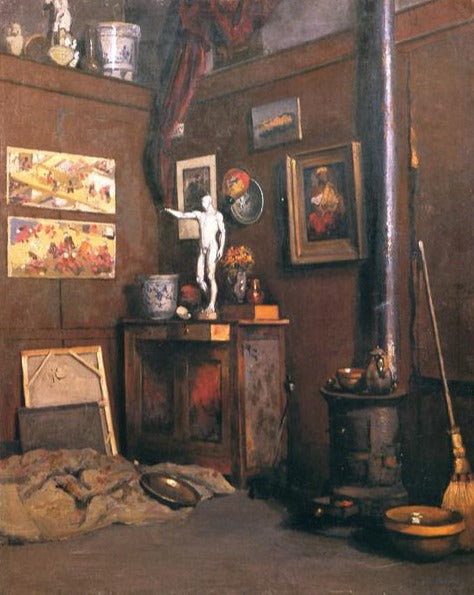 Intérieur d'un studio - Caillebotte - Reproductions de tableaux et peintures haut de gamme