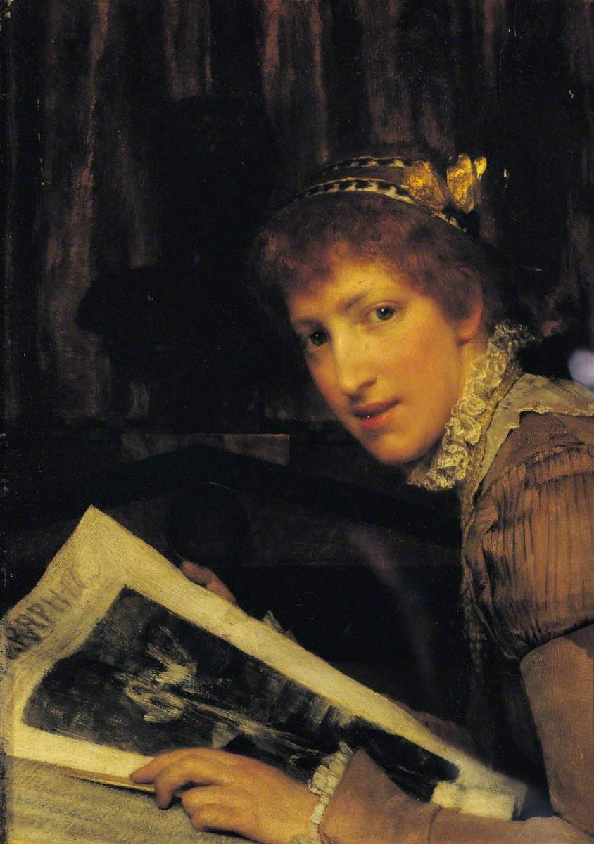 Interrompue – Un type de beauté féminine - Lawrence Alma-Tadema