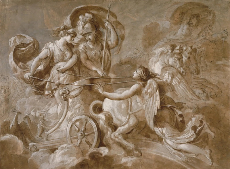 Iris s'approchant d'Athéna et d'Héra - Louis Jean François Lagrenée