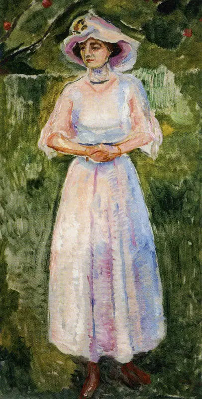 Reproduction du tableau « Irmgard Steinbart - Edvard Munch » par Alpha Reproduction en peinture à l’huile
