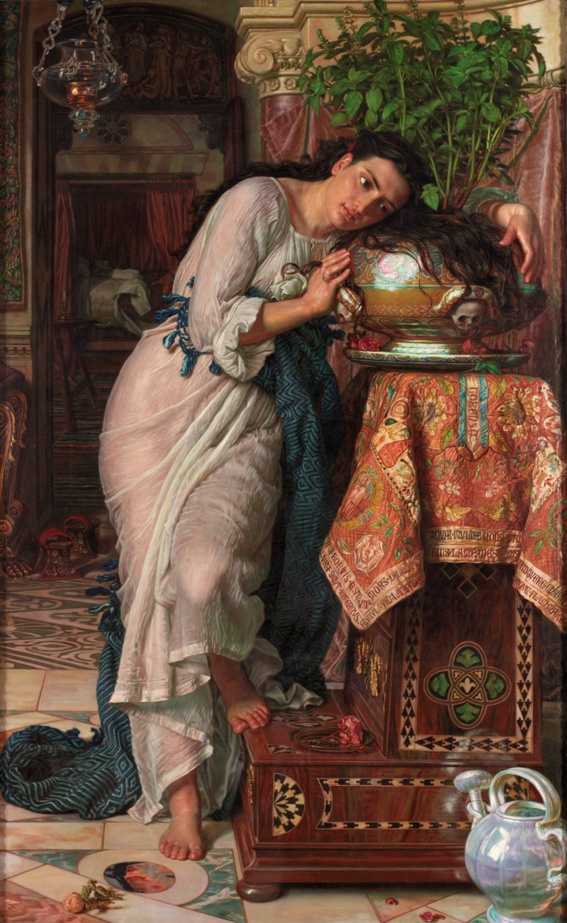 Isabelle et le pot de basilic - William Holman Hunt