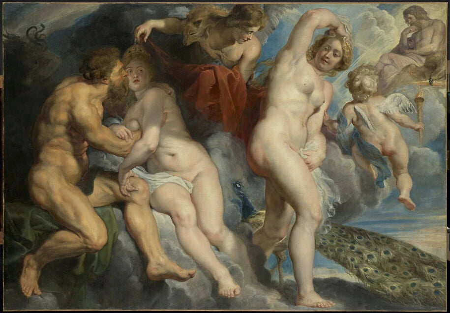 Ixion, roi des Lapithes, trompé par Junon qu'il voulait séduire - Pays-Bas du Sud