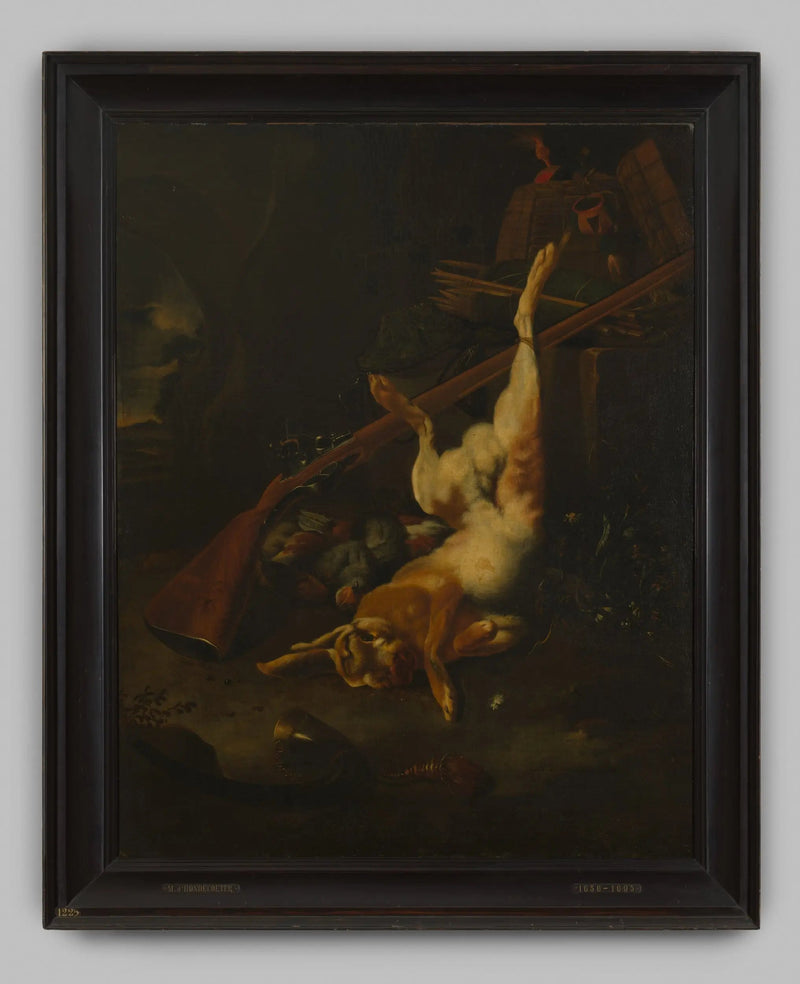 Jachtbuit met dode haas - Melchior de Hondecoeter