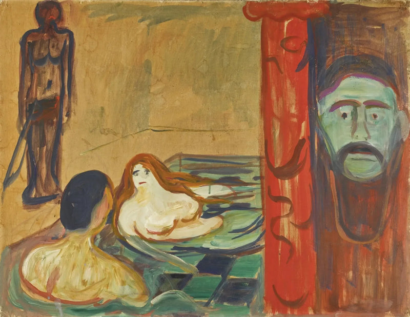Jalousie au bain - Edvard Munch