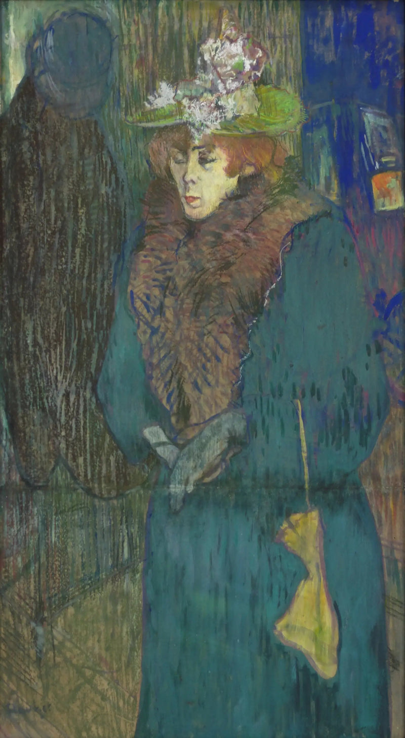 Jane Avril arrivant au Moulin Rouge - Henri de Toulouse-Lautrec