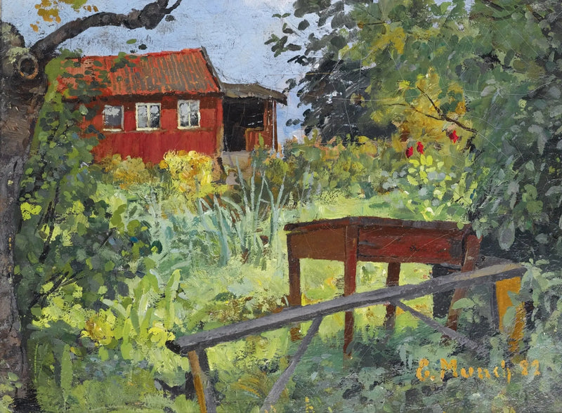 jardin à la maison rouge - Edvard Munch