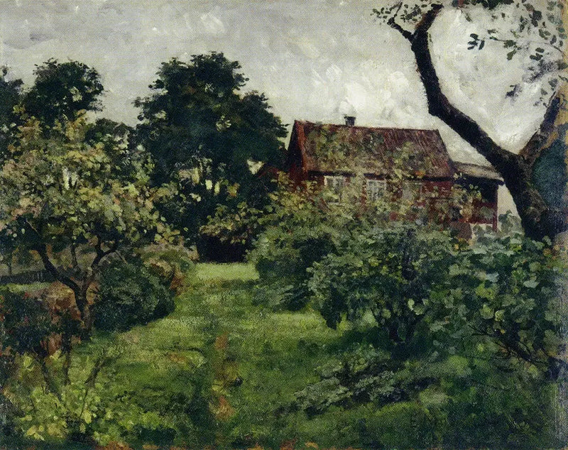 jardin à la maison rouge - Edvard Munch