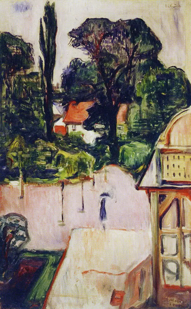 Reproduction du tableau « jardin à Taarbæk - Edvard Munch » par Alpha Reproduction en peinture à l’huile