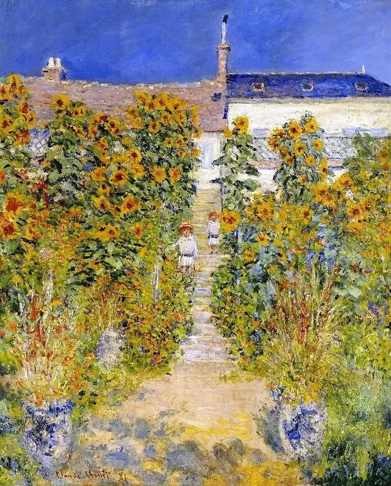 Le Jardin de l’artiste à Vétheuil W684 – Claude Monet
