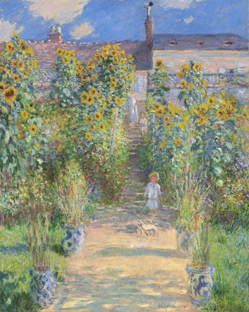 Le Jardin de l’artiste à Vétheuil W685 – Claude Monet