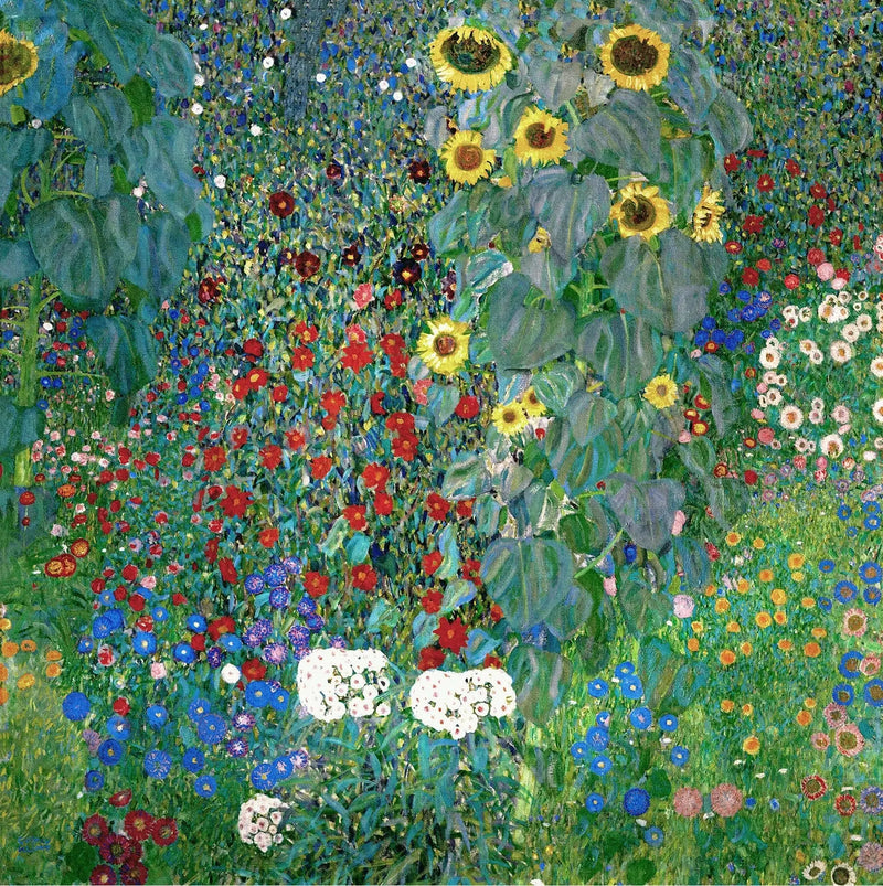 Jardin aux tournesols - Gustav Klimt