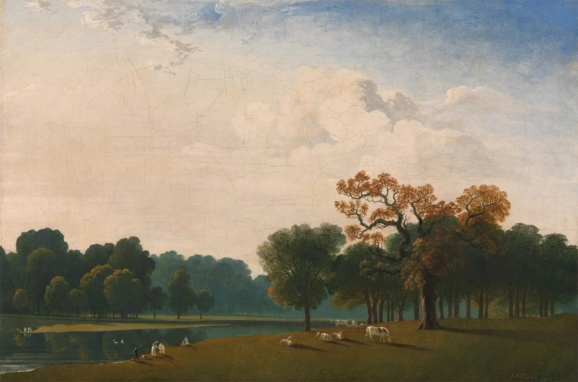 Jardin de Kensington - John Martin image 1 copie de tableau peinte à la main