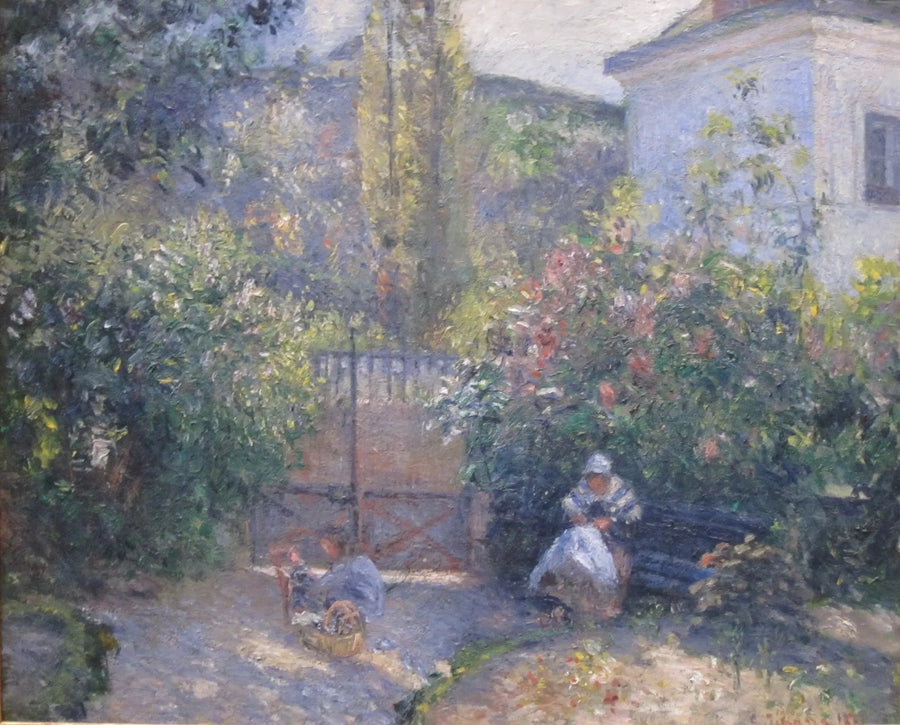 Jardin de l'Hermitage, la « Maison Rouge », Pontoise - Camille Pissarro