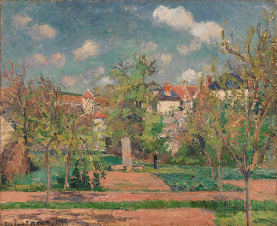 Jardin en Plein Soleil (Le Jardin au grand soleil, Pontoise) - Camille Pissarro