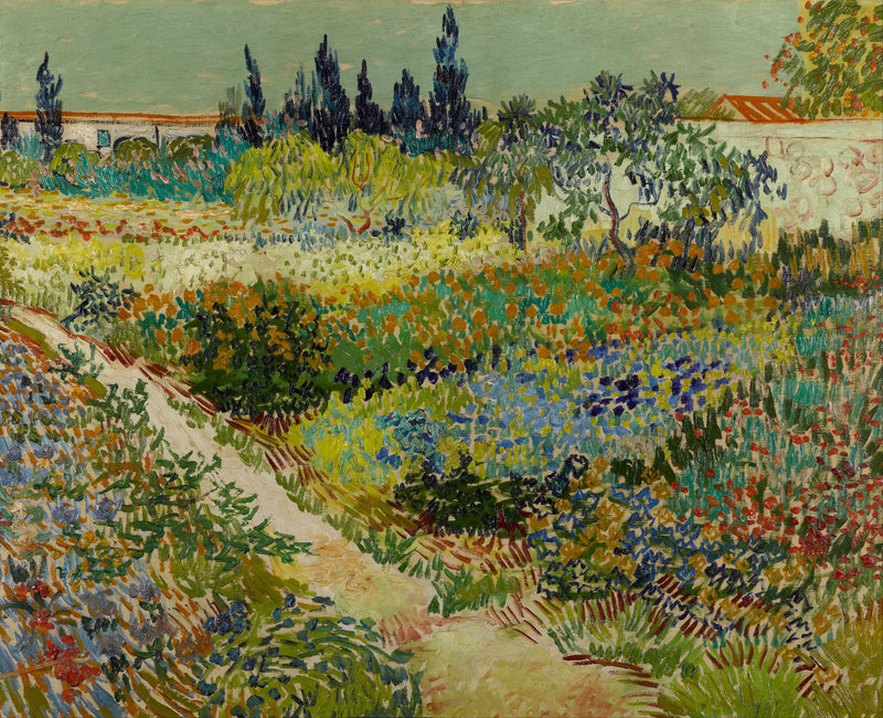 Jardin fleuri avec chemin, F429 – Van Gogh