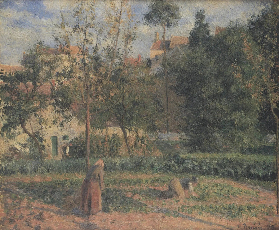 jardin potager à l'Hermitage. Pontoise - Camille Pissarro